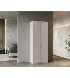 Armadi- Armadio 2 ante battenti bianco 79,4x51,1x203 cm
