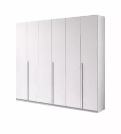 New Armadio 6 ante "giotto" bianco graffiato 258x54x240 cm Armadi