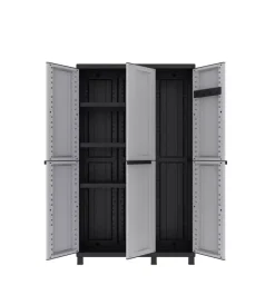 Riponimento In Resina|Armadio alto in resina "twist black 102a", 102x39x170 cm
