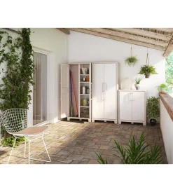 Keter Riponimento In Resina|Armadio alto "gulliver" in polipropilene sabbia 80x40x182 cm