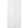 Sarmog Mobili Multiuso|Armadio basso 2 ante bianco, 62x147x34 cm