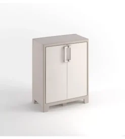 Riponimento In Resina-Keter Armadio basso "gulliver" in polipropilene sabbia 80x44x100 cm