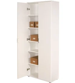 Armadio bianco con 2 ante, 70x189x34 cm Armadi