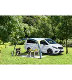 Campeggio-Brunner Armadio da campeggio pieghevole "azabache ls cross square" in alluminio e poliestere nero 3 ripiani 58x49x90 cm