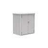 Contenitori Da Esterno-Biohort Armadio da esterno "romeo l" in acciaio argento metallizzato, 132x87x140 cm - 55080