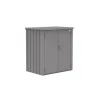 Contenitori Da Esterno-Biohort Armadio da esterno "romeo l" in acciaio grigio quarzo metallizzato, 132x87x140 cm - 58080
