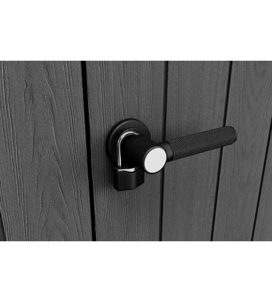 Contenitori Da Esterno-Keter Armadio da esterno "cortina alto" in resina 140x73,6x170,4 cm