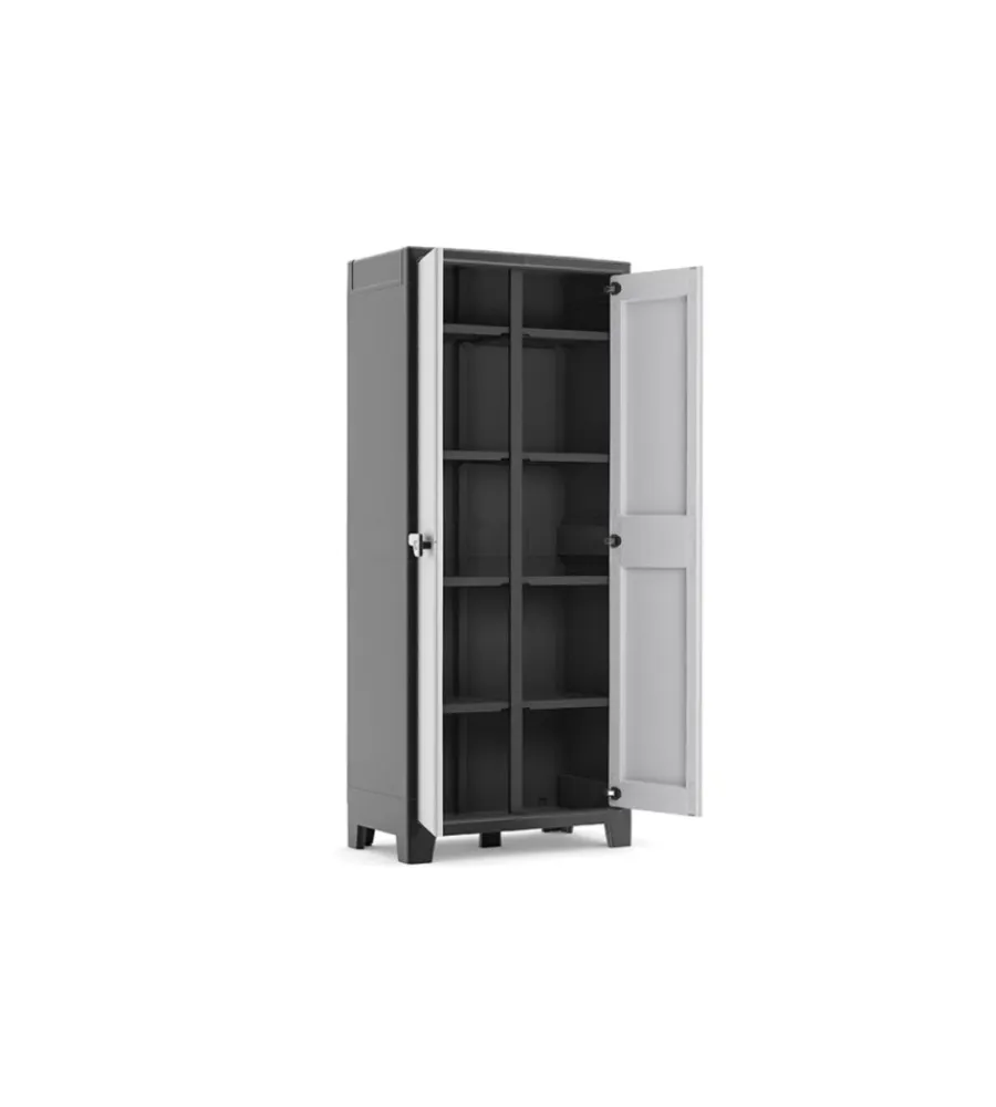 Riponimento In Resina-Keter Armadio in resina alto multispace "titan" beige, 80x44x182 cm