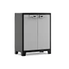 Riponimento In Resina-Keter Armadio in resina basso "titan" grigio, 80x44x100 cm