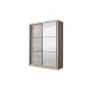 Armadi-BellaHome Armadio "madrid" 2 ante scorrevoli con specchio, 166x60x215 cm