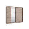 Armadi-BellaHome Armadio "madrid" 2 ante scorrevoli quercia, 242x60x215,5 cm