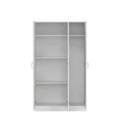 Armadi- Armadio multifunzione 3 ante bianco 104,2x36x180,9 cm