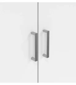 Armadi- Armadio multifunzione 3 ante bianco 104,2x36x180,9 cm