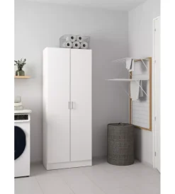 Armadi|Armadio multifunzione 2 ante bianco 70x36x180,9 cm
