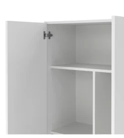 Armadi|Armadio multifunzione 2 ante bianco 70x36x180,9 cm