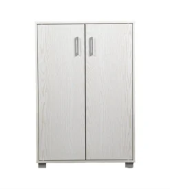 Discount Armadio multifunzione in laminato bianco venato basso 60x35x90 cm Armadi