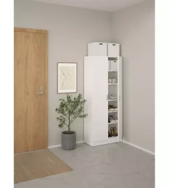 Armadi|Armadio multifunzione bianco 69,2x34,6x170,4 cm