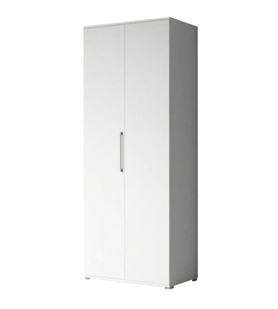 Hot Armadio multiuso 2 ante bianco 80x52x207 cm Armadi