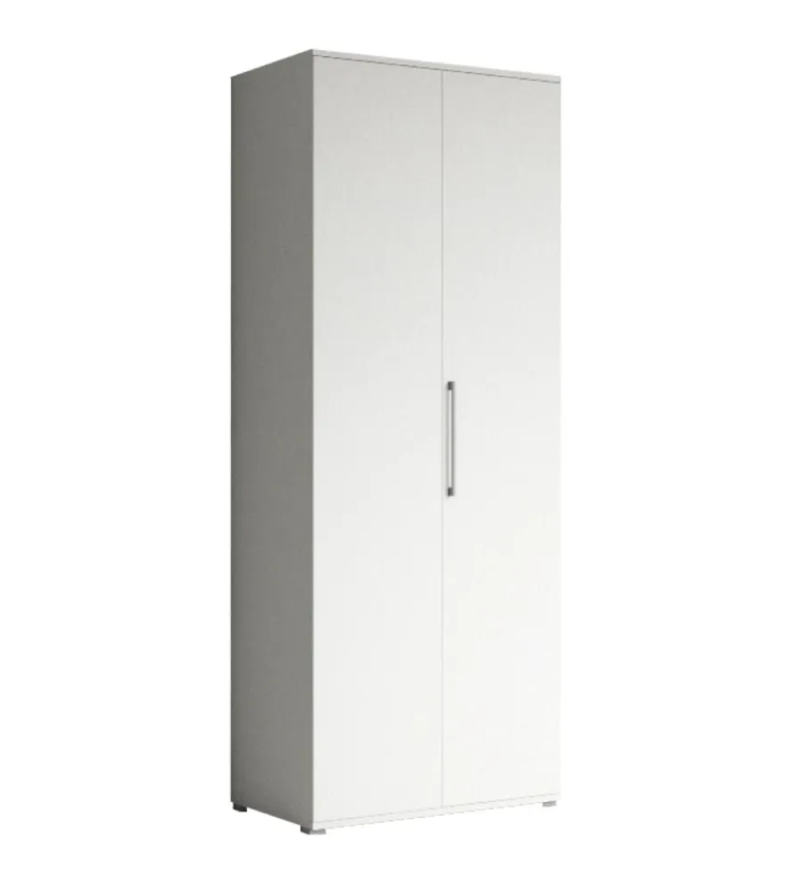 Hot Armadio multiuso 2 ante bianco 80x52x207 cm Armadi