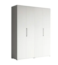 Hot Armadio multiuso 4 ante bianco 160x52x207 cm Armadi