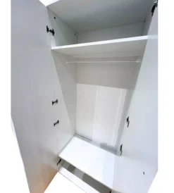 Hot Armadio multiuso 4 ante bianco 160x52x207 cm Armadi