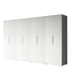 Armadi|Armadio multiuso 8 ante bianco 320x52x207 cm