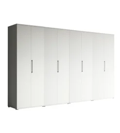 Armadi|Armadio multiuso 8 ante bianco 320x52x207 cm