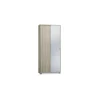 Mobili Multiuso-Sarmog Armadio olmo 2 ante scorrevoli 1 a specchio, 78x181x35 cm