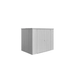 Biohort Contenitori Da Esterno|Armadio per attrezzi "230 large" in acciaio zincato argento metallizzato - 34980