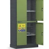 Officina E Garage- Armadio per fitosanitari, pesticidi e prodotti chimici fami "linea 391" in lamiera con vasca stagna esterna verde 94,4x54x190 cm
