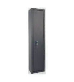 Clearance Armadio portafucili 5 posti in acciaio con tesoretto, 31,8x22,2x138,5 cm Serratura E Sicurezza