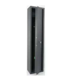 Clearance Armadio portafucili 5 posti in acciaio con tesoretto, 31,8x22,2x138,5 cm Serratura E Sicurezza