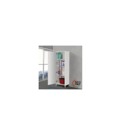 Best Armadio portascope bianco, 60x35x183cm Mobili Multiuso