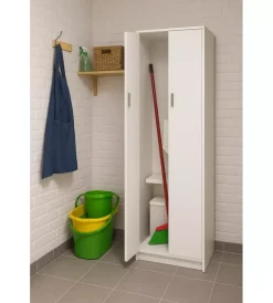 Best Armadio portascope bianco fiammato 62x34x183 cm Mobili Multiuso