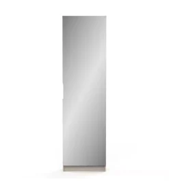 Clearance Armadio scarpiera quercia con anta a specchio, 50x20x180 cm Scarpiere