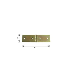 Discount Asetta 240 x 36 mm. zincate giallo Sistemi Di Fissaggio