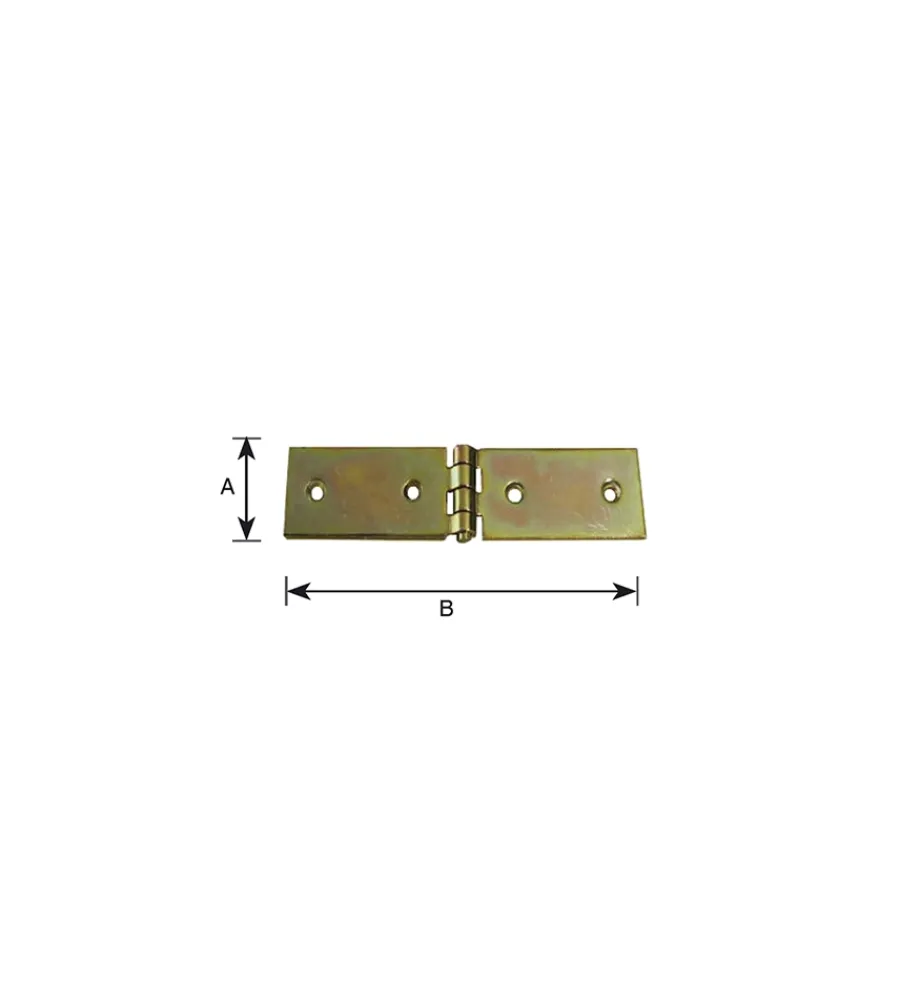 Sistemi Di Fissaggio- Asetta 140 x 36 mm. zincate giallo 2 pz.