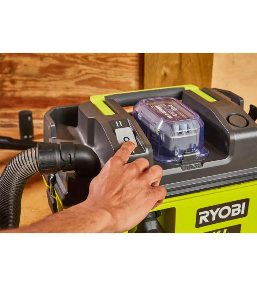 Aspiratori-Ryobi Aspiratore portatile a batteria "rv1811" solo corpo macchina, 18 v