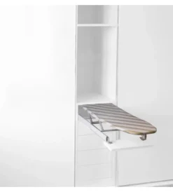 Discount Asse da stiro estraibile ed integrata 945 mm acciaio bianco - . Accessori Lavanderia