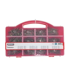Clearance Assortimento viti zincate pozidriv 900 pz. Sistemi Di Fissaggio