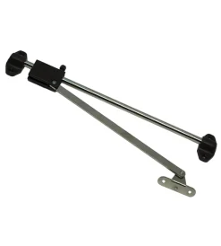 Ferramenta Per Mobili E Infissi|Asta frenata per ante a ribalta - 256 mm. - nero