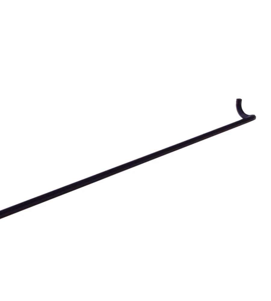 Ferramenta Per Mobili E Infissi- Asta superiore destra a gancio per spagnolette 110 cm.