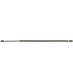 Tessile D'Arredo|Astina per tendine alluminio nichel terminale a cilindro estensibile da 40 a 60 cm
