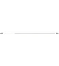 Tessile D'Arredo|Astina per tendine alluminio bianca terminale a tronchetto estensibile da 30 a 40 cm