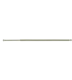 Tessile D'Arredo|Astina per tendine alluminio nichel  terminale a palla estensibile da 30 a 40 cm