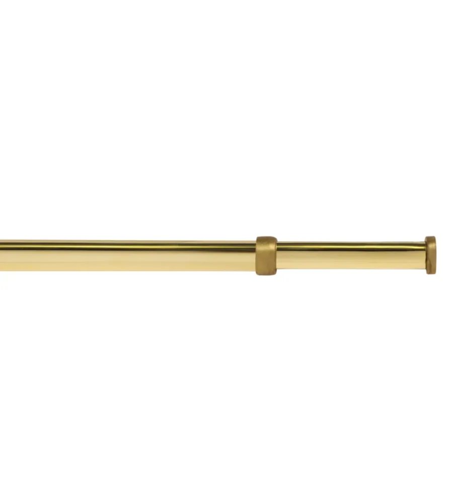 Tessile D'Arredo- Astina per tendine ottone piatta a pressione estensibile da 60 a 90 cm