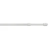 Tessile D'Arredo- Astina per tendine tonda colore bianco regolabile estensibile da 70 a 110 cm