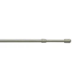 Astina per tendine tonda colore nichel regolabile estensibile da 70 a 110 cm Tessile D'Arredo