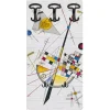 Decorazione Ambienti|Attaccapanni "kandinsky" in legno con 5 ganci, 45x90x1 cm