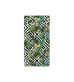Decorazione Ambienti|Attaccapanni "tropical" in legno con 5 ganci, 45x90x1 cm